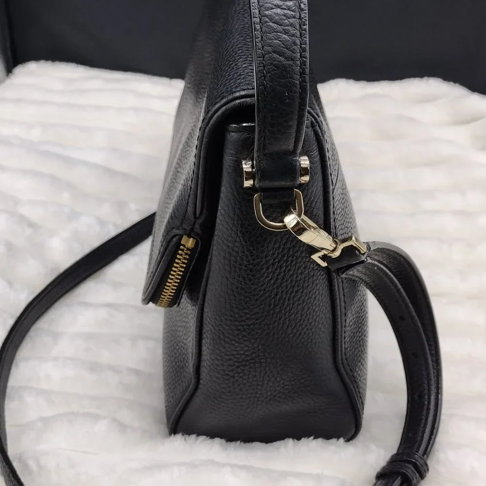 Kate Spade New York Miri Chester Street Black Pebbled Leather Crossbody Shoulder - Picture 5 of 11